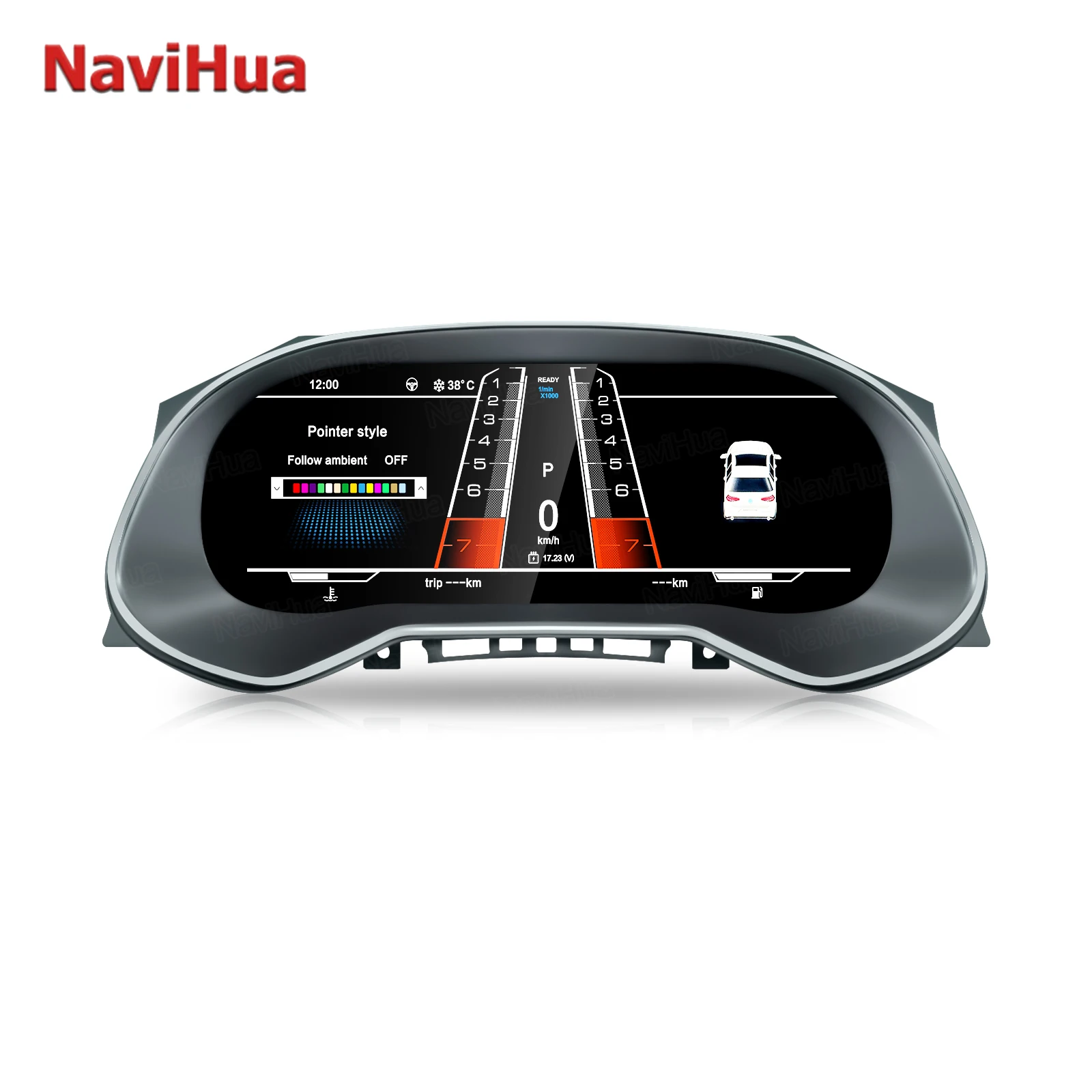 12.3 Inch Car Digital Cluster For Seat Leon 2013 2018 LCD Dashboard Speedometer Virtual Cockpit Tachometer Ghost Screen Monitor