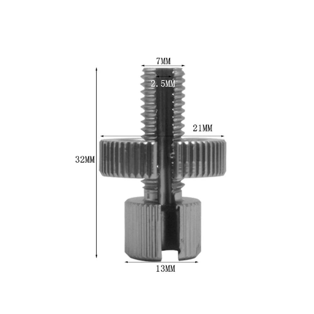 Tornillo regulador de ajuste de Cable Mteal con tuerca de bloqueo, 4 Uds., 8mm, ajustador de Cable de freno de embrague, perno de ajuste de Cable de embrague