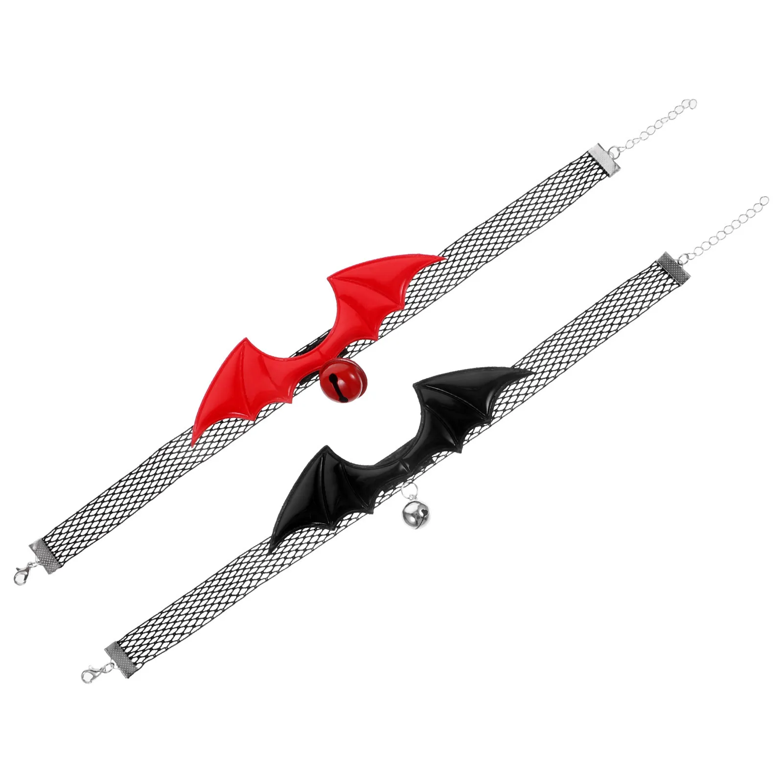 

2Pcs Cat Collar Bell Adjustable Bat Wing Halloween Kitten Collar Small Cat Accessory Collars for Cats Kitten Collars for Girls