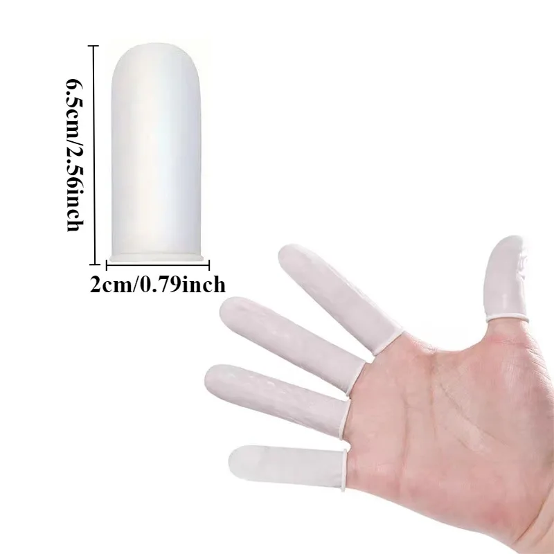 100PCS Disposable Finger Covers Anti Slip Anti-static Finger Covers Dust-proof Multi-purpose Durable Fingertip Cleaning Tools