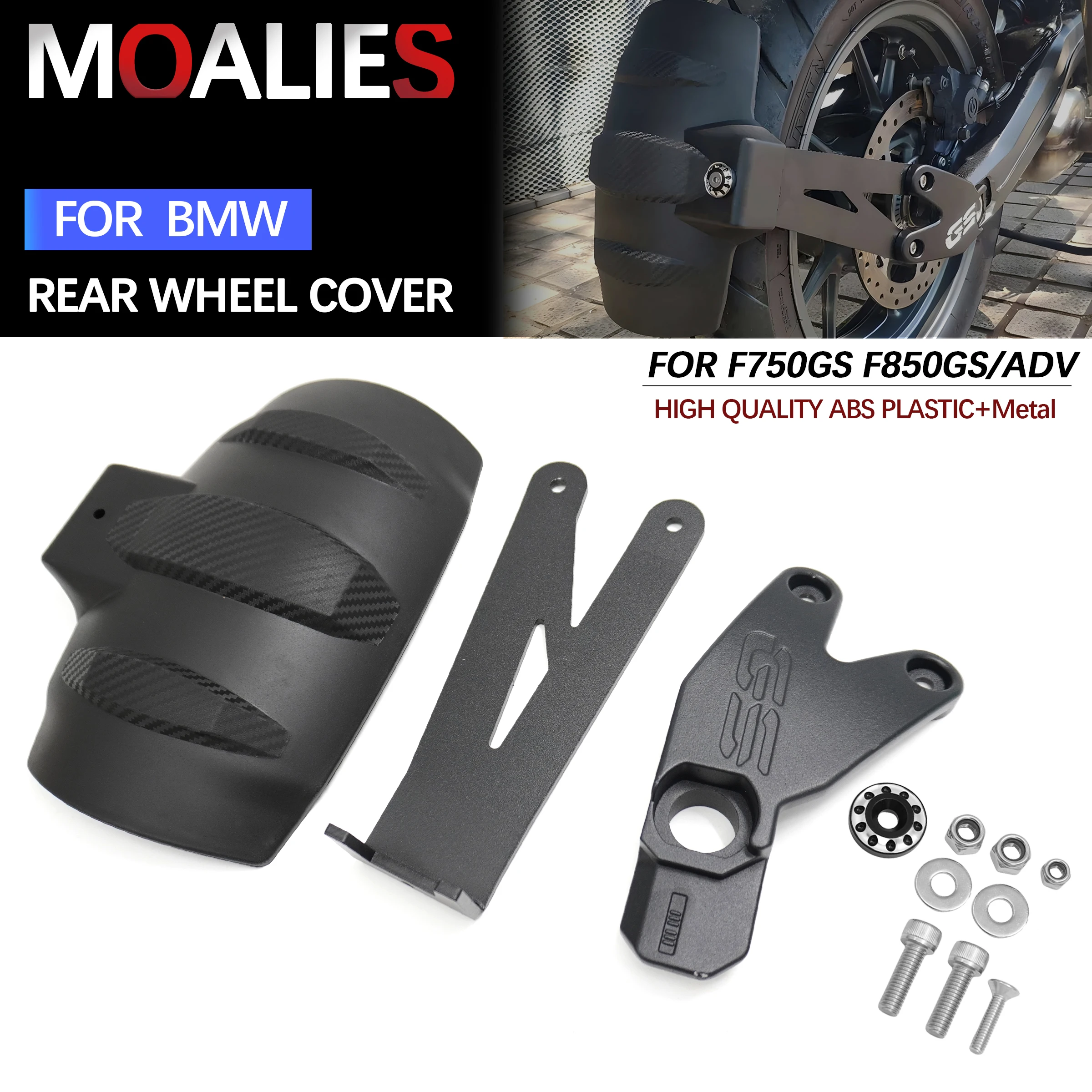 

For BMW F750GS F850GS Adventure ADV 2018-2023 Motorcycle Fender Mud Splash Guard Rear Hugger Protects Mudguard Protection Cover