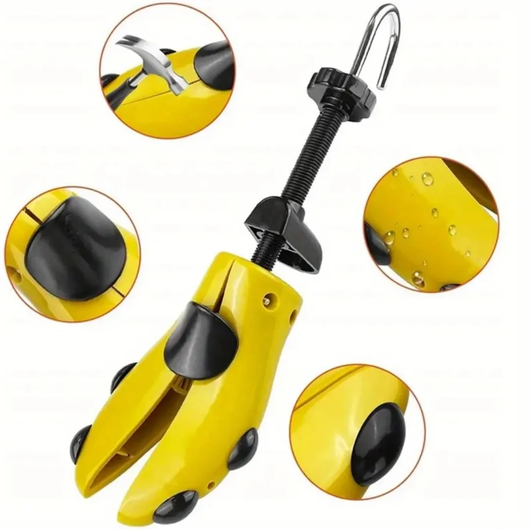 Repacego 1/2 قطعة أشجار الأحذية قابل للتعديل نقالة الأحذية البلاستيك المتوسع الرجال النساء للجنسين طول عرض الأحذية موسع حارس الكعوب