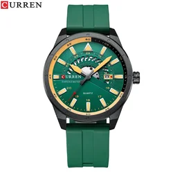 Curren 8421 Men's Watch Tape Watch Quartz Business Calendar Men's Watch 2024 New