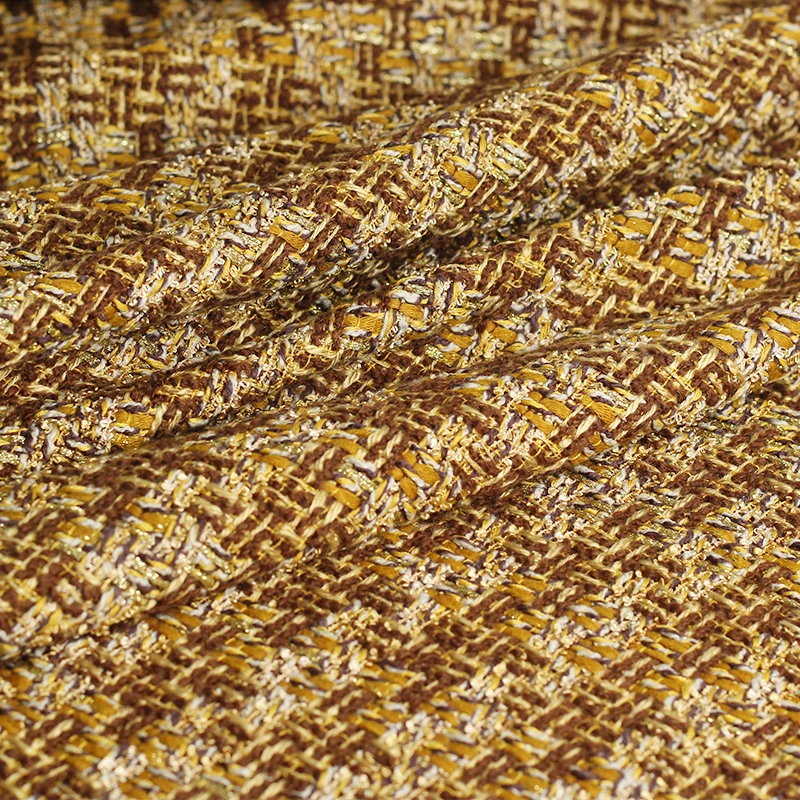 

Red raspberry 600g Golden camel hair weave 49% polyester 26% acrylic 20% cotton 5% wool fabrics clothes Garment sewing materials