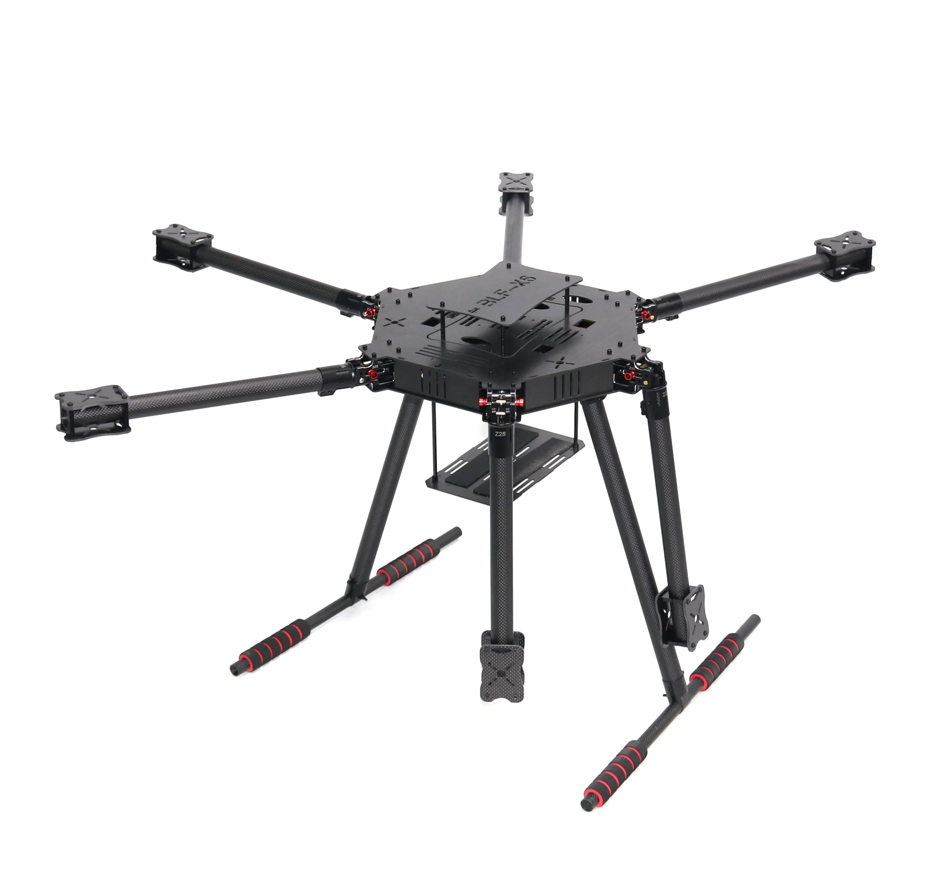 Full Carbon Fiber Hexacopter Kit Quadro com Landing Gear, ZD960 Quadro Hexa-Rotor, braço dobrável, FPV PIXHAWK voo