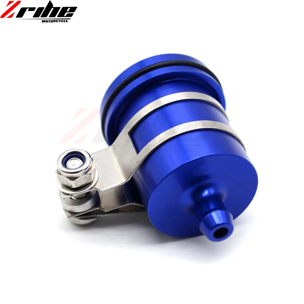 Blue CNC Aluminum Motorcycle Rear Brake Fluid Tank Reservoir Cup for YAMAHA MT10 MT07 MT09 VMAX XSR700 SR400 SCR950 TRACER 900