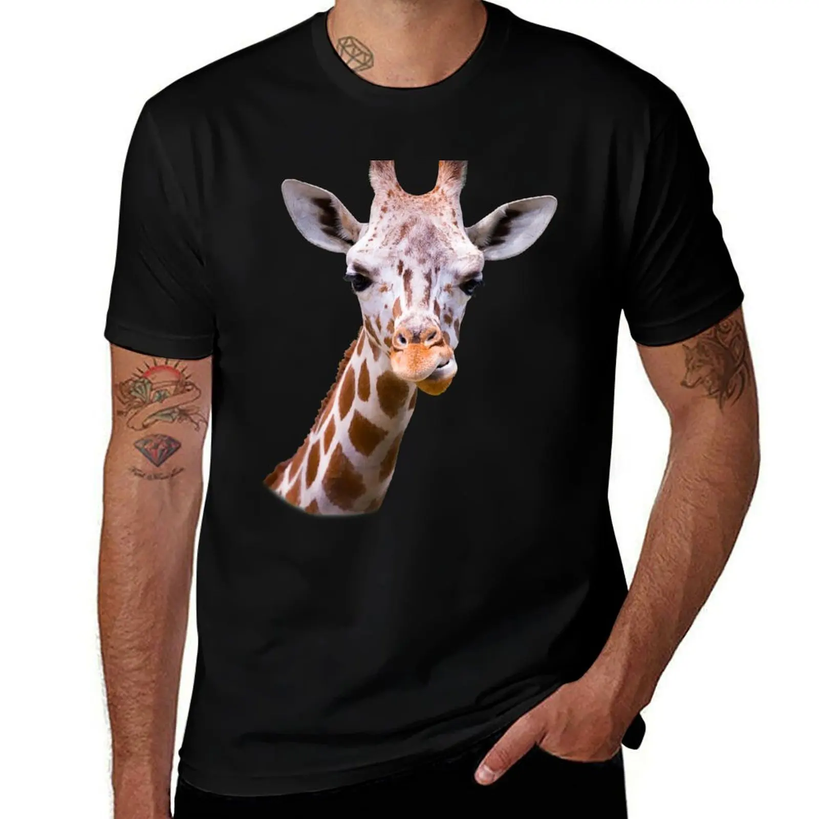 

Giraffe lovers Cute Giraffe Gift I love Giraffes African Safari Animal T-Shirt anime t shirts oversize T-Shirt