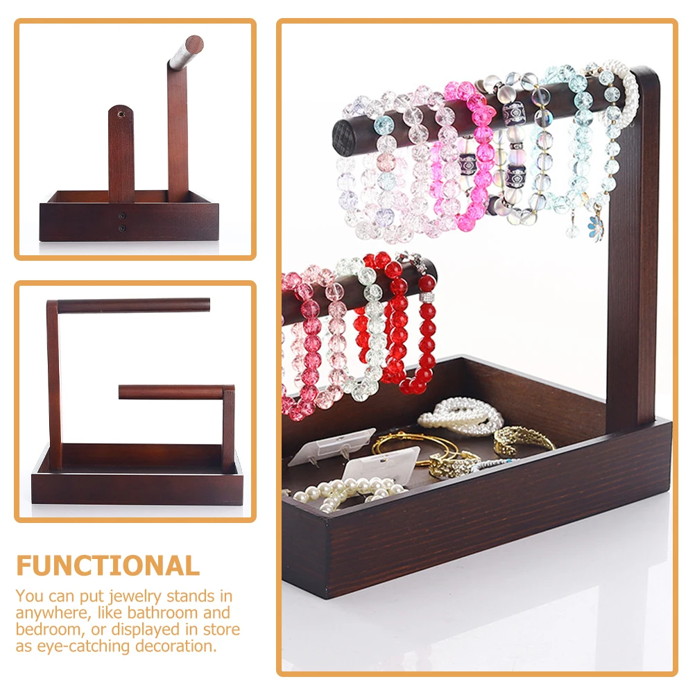 

Jewelry Display Stand for Bracelets Watches Keychains Headbands Bangle Organizer Storage Rack Decorative Desktop Holder Tabletop