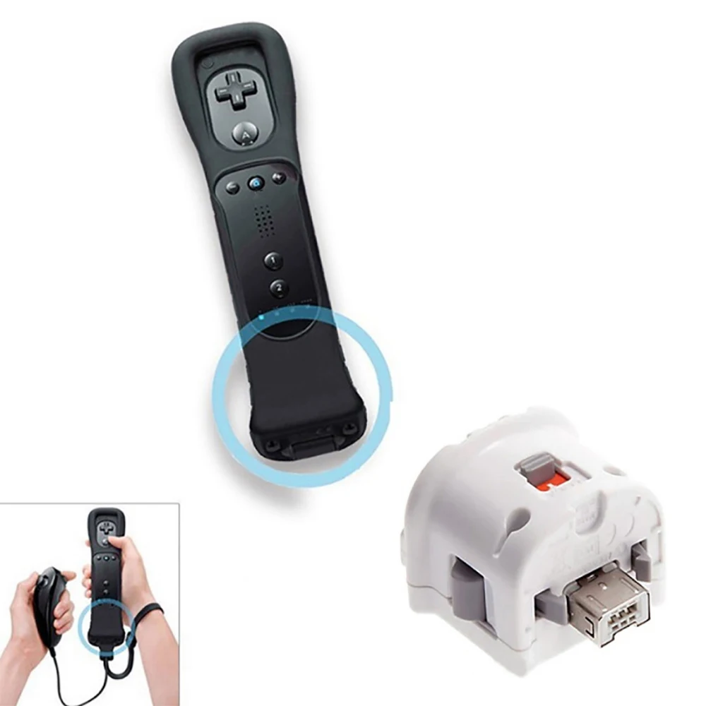 Para Nintendo Wii Motion Plus Sensor adaptador mejorado para Nintendo Wii Control remoto potenciador de movimiento accesorios de juegos