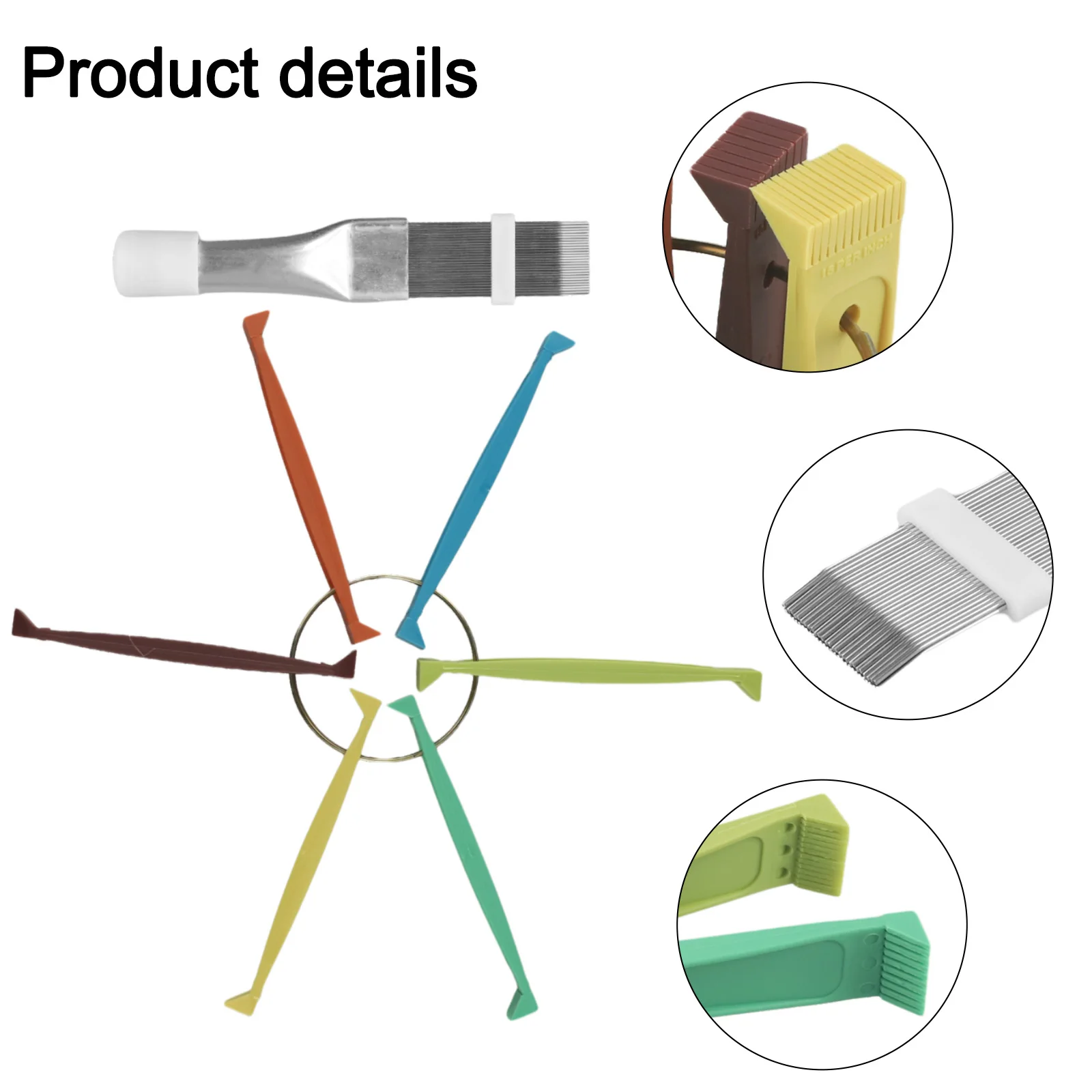 2pcs Cooler Repair Combs Air Conditioner Fin Kits Plastic + Metal Sets Solid Sturdy Tools Waterproof For Condenser