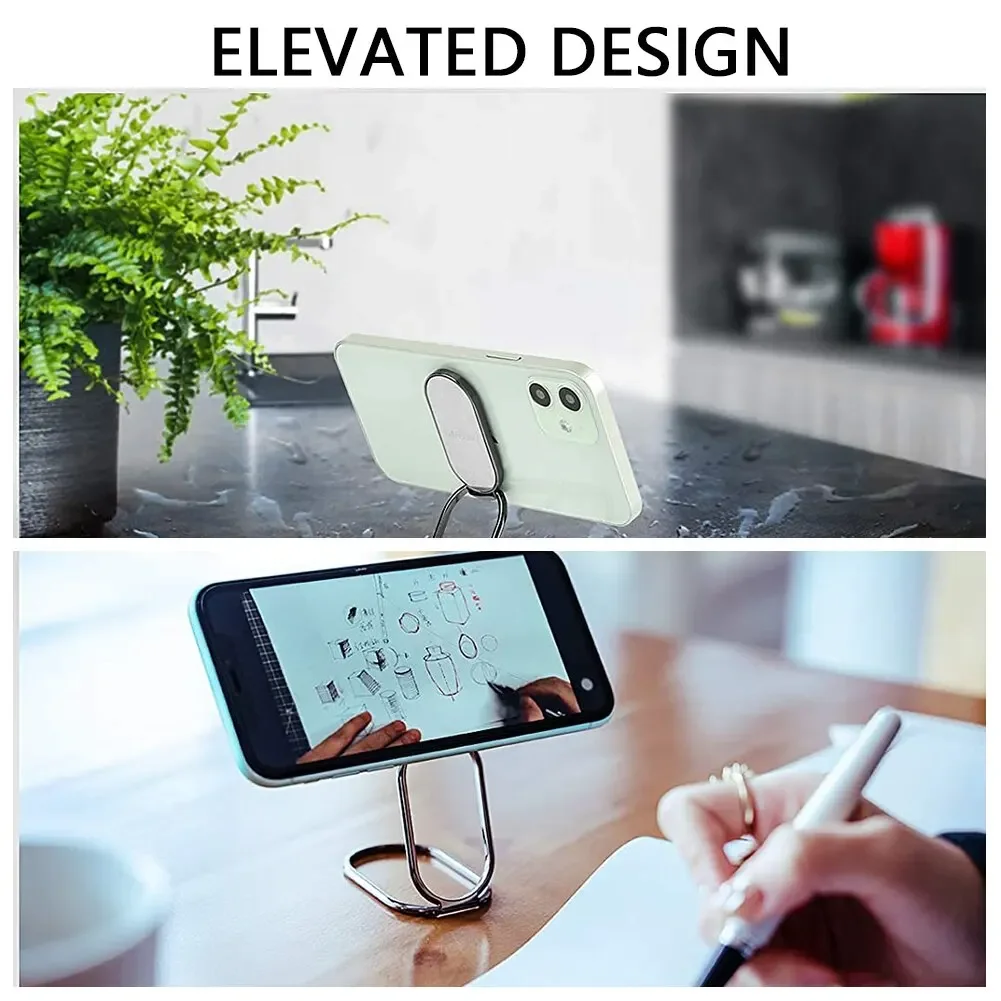 Uniwersalny uchwyt na palec do telefonu Kickstand Składany, ultracienki stojak na telefon komórkowy do tabletów iPhone 15 14 13 Por iPad — zdjęcie 6