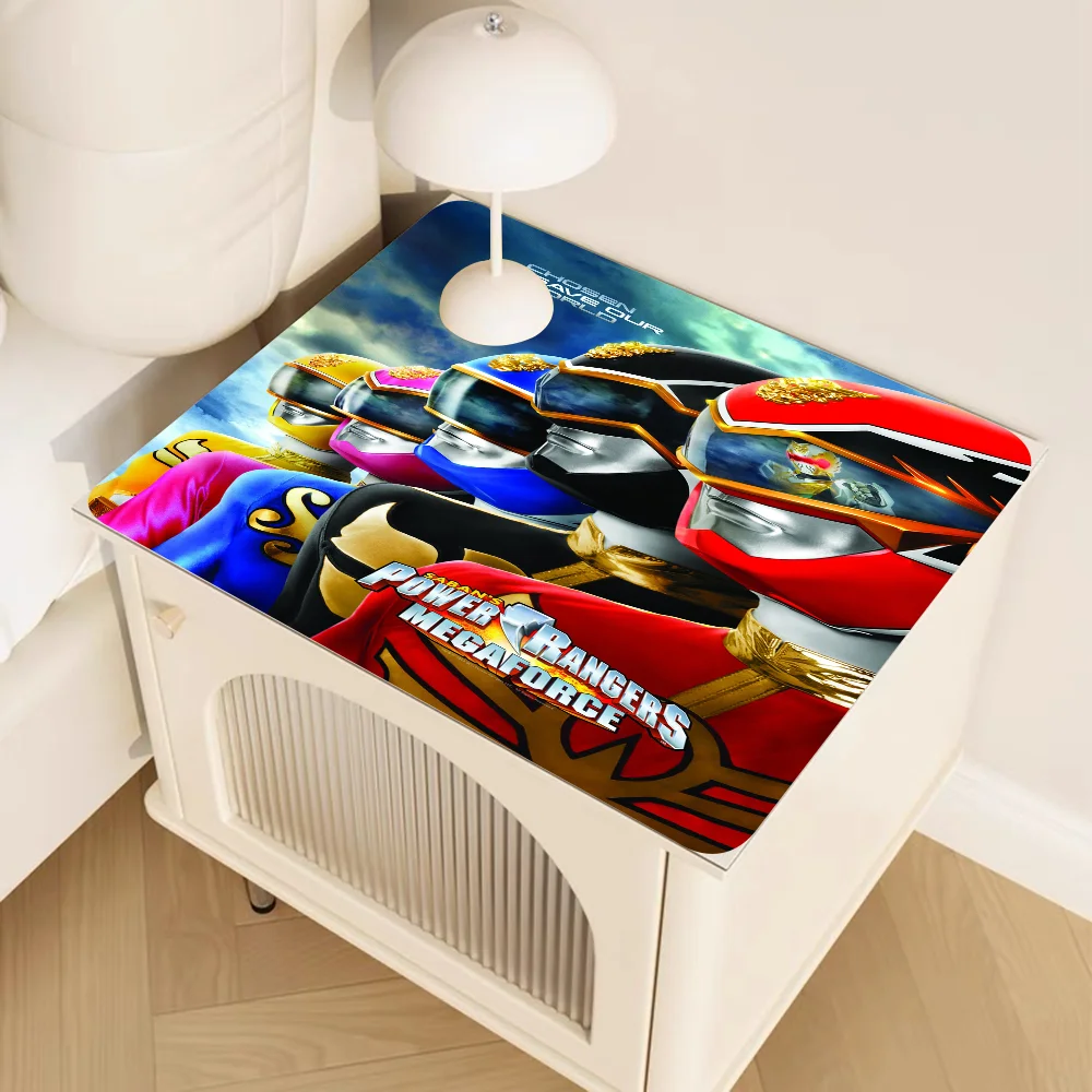 Movie P-Power R-Rangers Printed Dish Drying Mat Super Absorbent Coffee Drain Pad Tableware Quick Dry Rug Kitchen Placemat