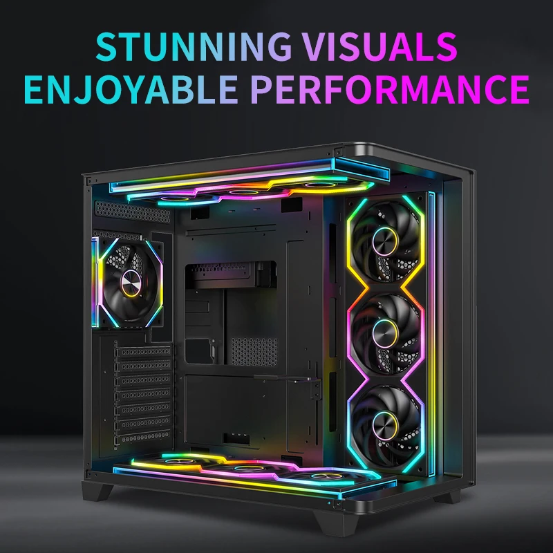 

UPSIREN NF360 360mm all-in-one chassis fan Motherboard lighting synchronization/PWM Case fans Reqular/Reverse version optiona