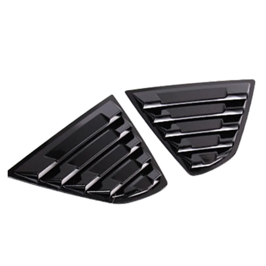 2Pcs Rear Car Window Quarter Window Blinds Refit Sticker Triangle Decoration Trim Badge Decal For Toyota Camry 8th 2018-2020