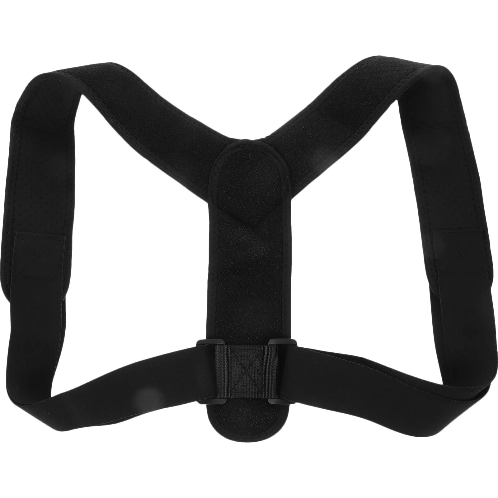 

Back Correct Strap Adjustable Humpback Spine Posture Corrector Black Comfortable Breathable Therapy Belt Shoulder Support Pain