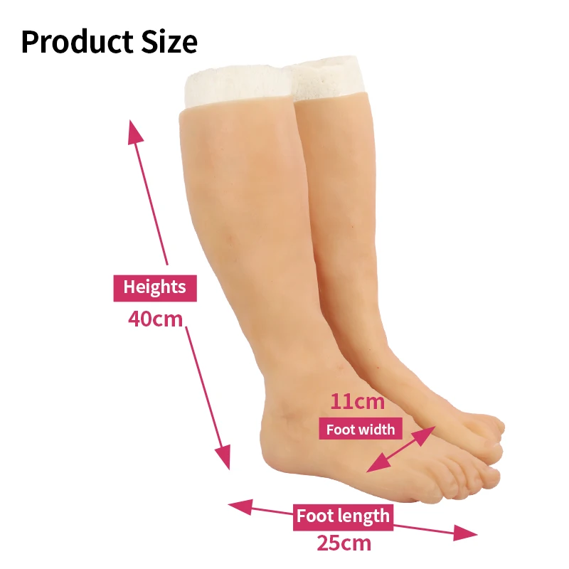 ONEFENG New Product Realistic Silicone Prosthesis Pseudo-female Transvestite Artificial Foot Cover to Cover Scars