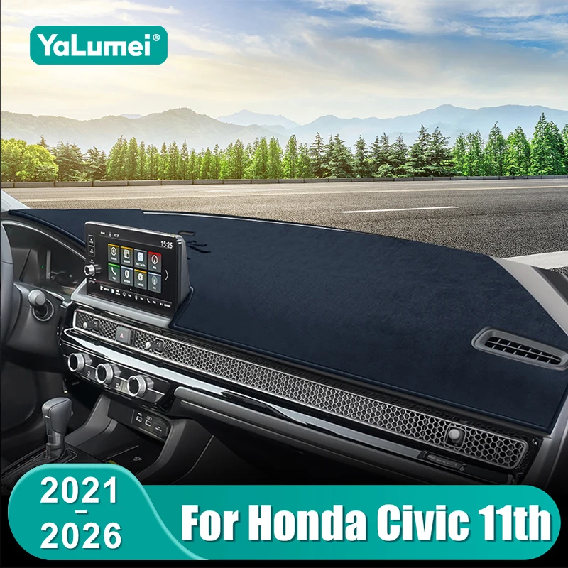Für Honda Civic 11. Generation 2021 2022 2023 2024 2025 2026 Auto Armaturenbrettmatte Sonnenschutz Instrumententafel Rutschfeste Abdeckung Zubehör