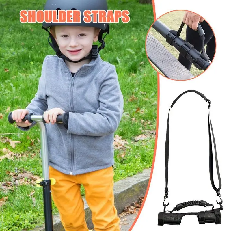 Scooter Carrying Strap Non-Slip Scooter Straps With Shoulder Pad Comfy Scooter Carry Tool For Yoga Mat Camp Chair Ski Board