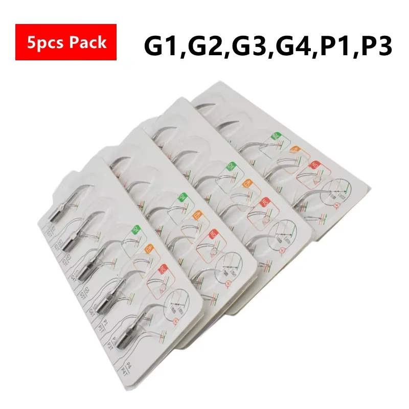 G1, G2, G3, G4, P1, P3 Dental Scaler Heads for Woodpecker Ultrasonic Scaler Handpiece Dental Ultrasonic Scaler Tip