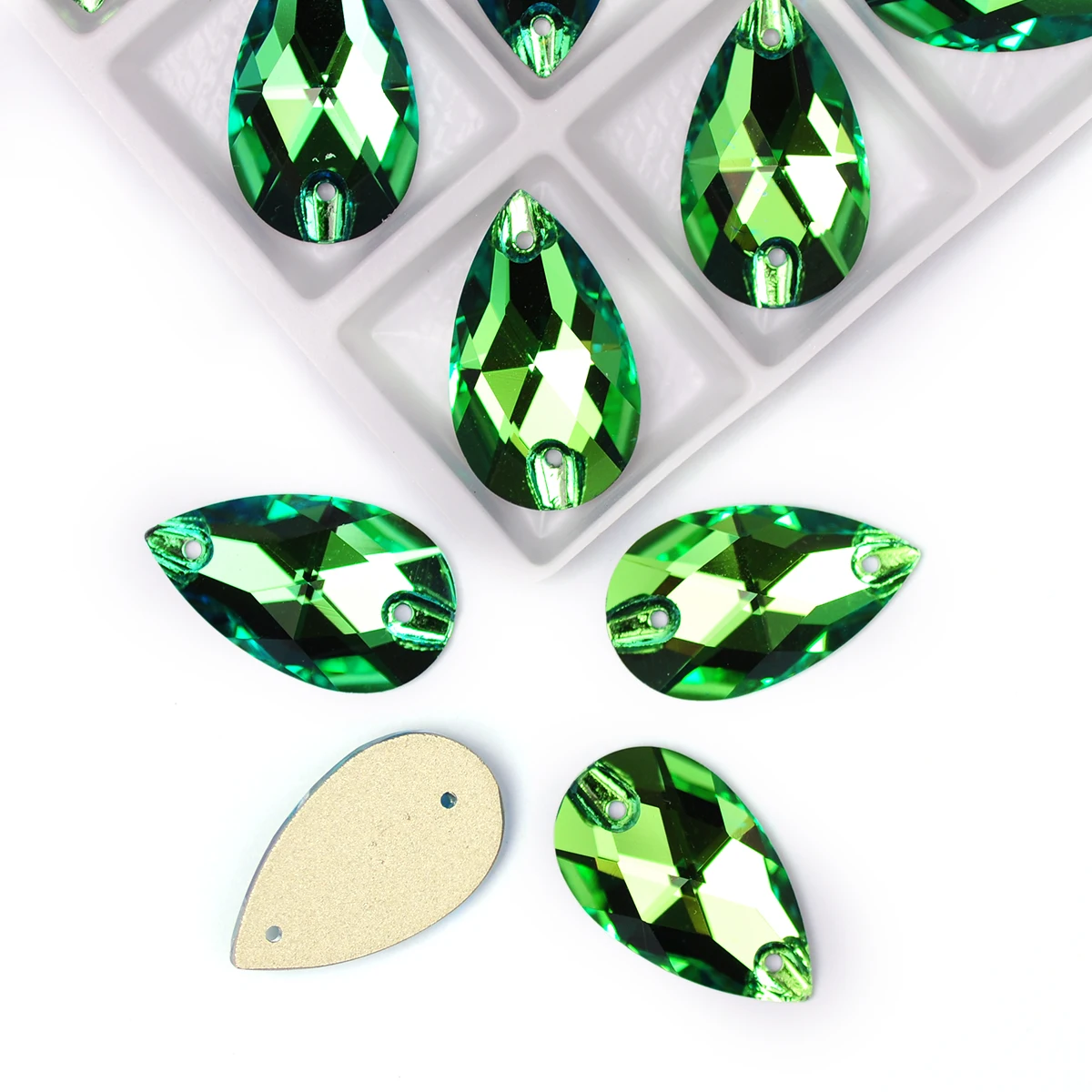 YANRUO 3230 Drop AAAAA Qualität Nähkristalle Flache Rückseite Strasssteine zum Aufnähen Glassteine für Kleider, Kleidung, Schmuck – Detail 20