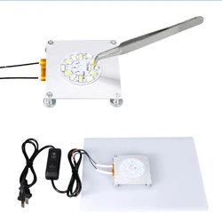 LED Beads Welding Stand LED Lamp Remover piastra riscaldante in metallo piastra riscaldante LED Remover Chip Welding Station per la riparazione a LED