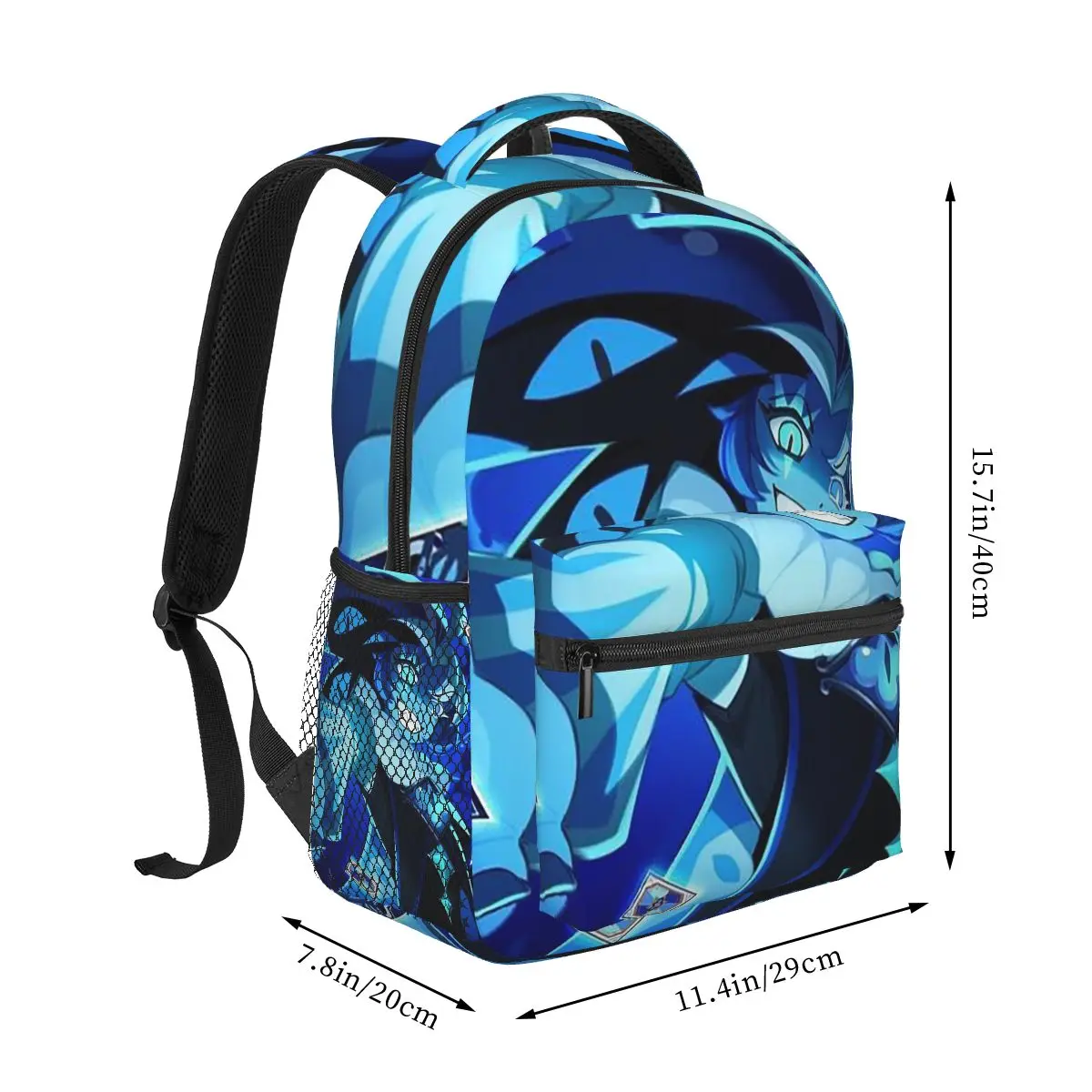 Shadow Milk Cookie Run Kingdom Game Student Backpack School Bag Hiking Travel Daypack for Men Women Bookbag Shoulder Bags