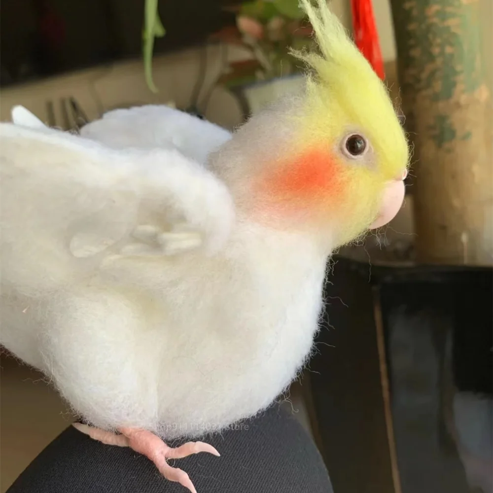 S/M/L Size Simulation Parrot Beak Bird Beak Accessories Wool Felt Parrot Beak Parts Artificial Parrot Beak DIY Poke Materials