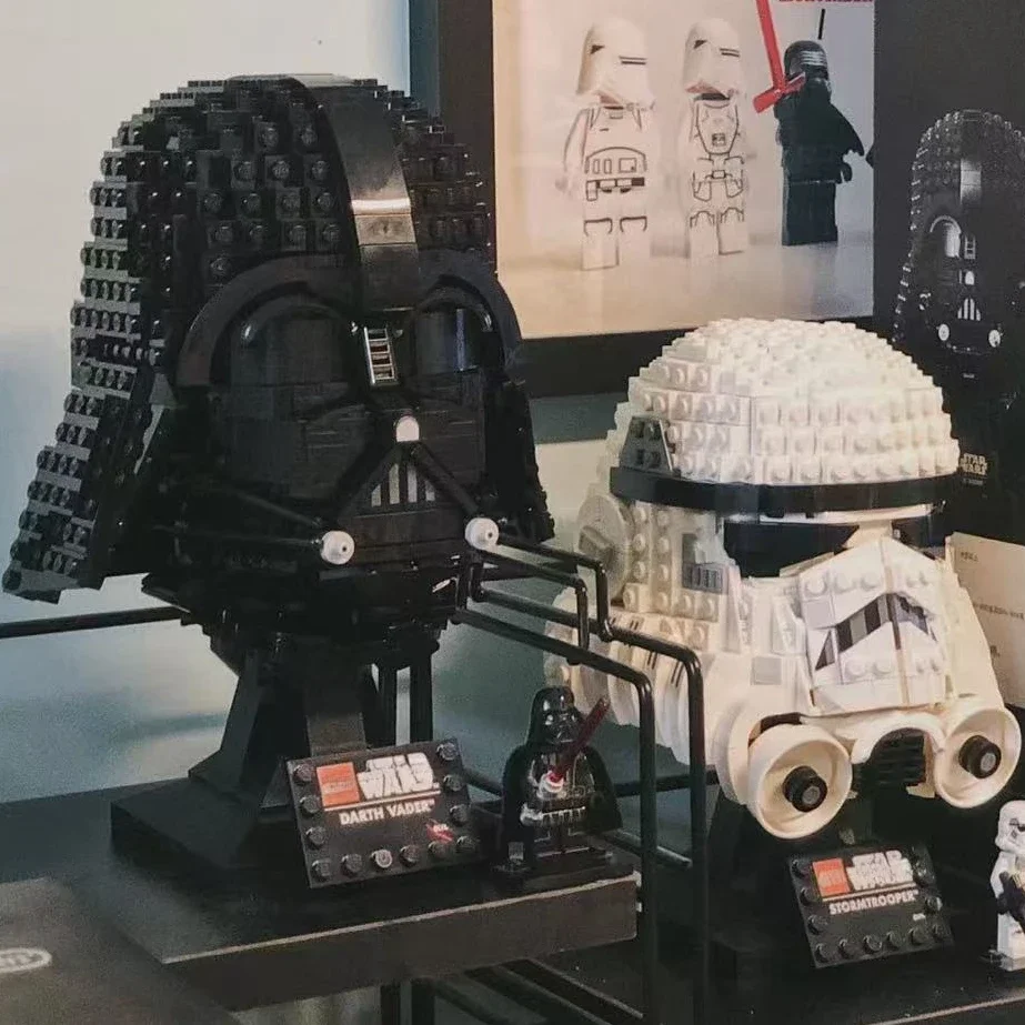 جديد المجرة الإمبراطورية خوذة اللبنات مجموعة-TIE الطيار و Stormtrooper خوذة الطوب نموذج ديكور المنزل ألعاب أطفال هدية
