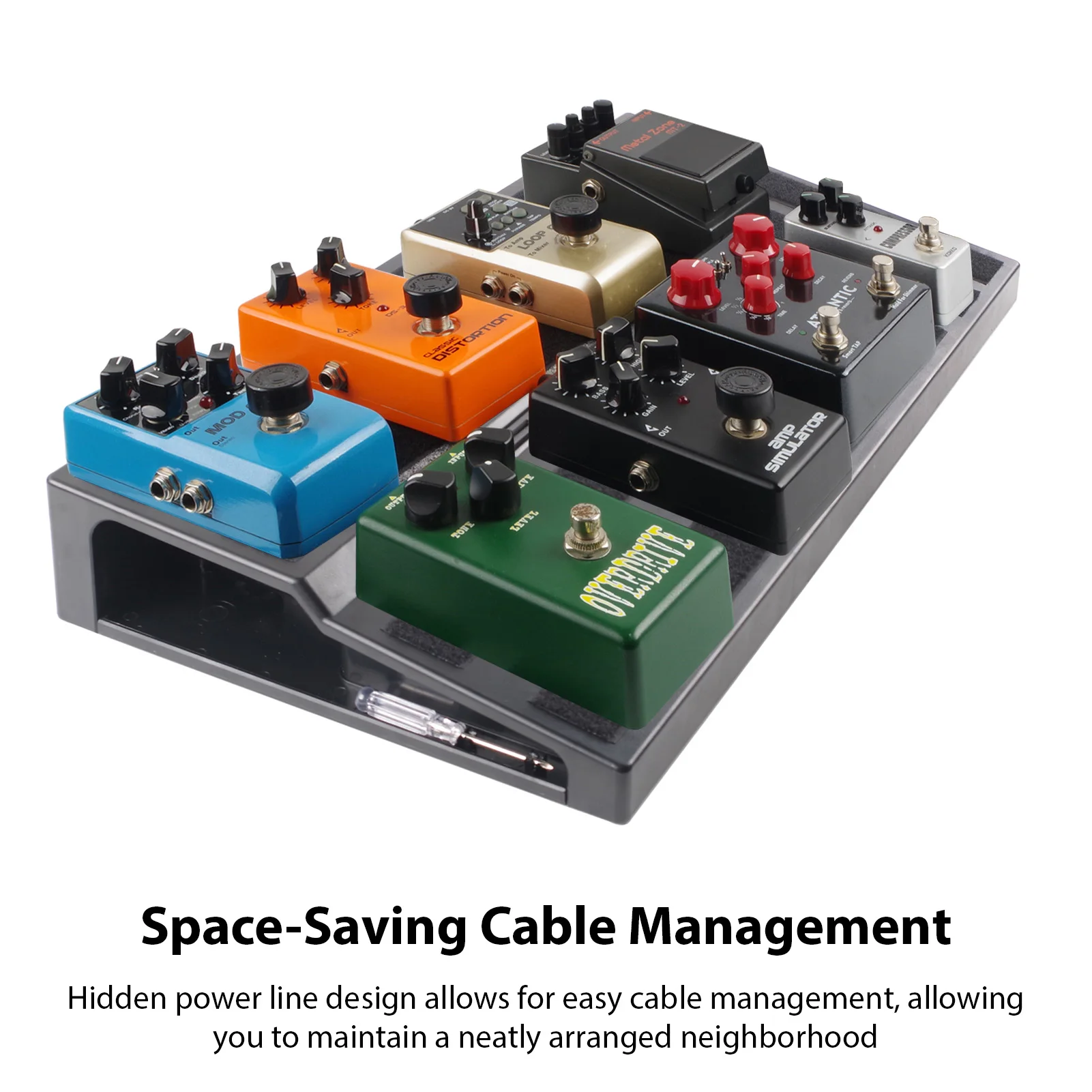 

Педаль для гитары в стиле рокбуда, двухсторонняя педаль с ступенчатой конструкцией и монтажной лентой для переноски, педальные доски, шнур питания для хранения