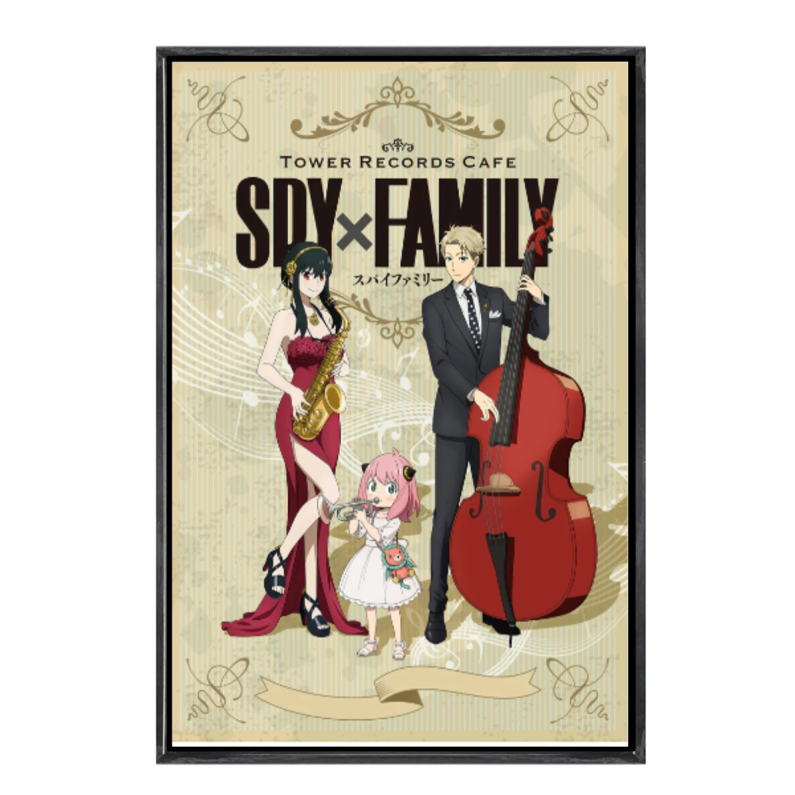 

Japanese Manga Multi-Size Canvas Poster Double Framed Wall Art,Spyxfamily Home Decor for Living Room Bedroom