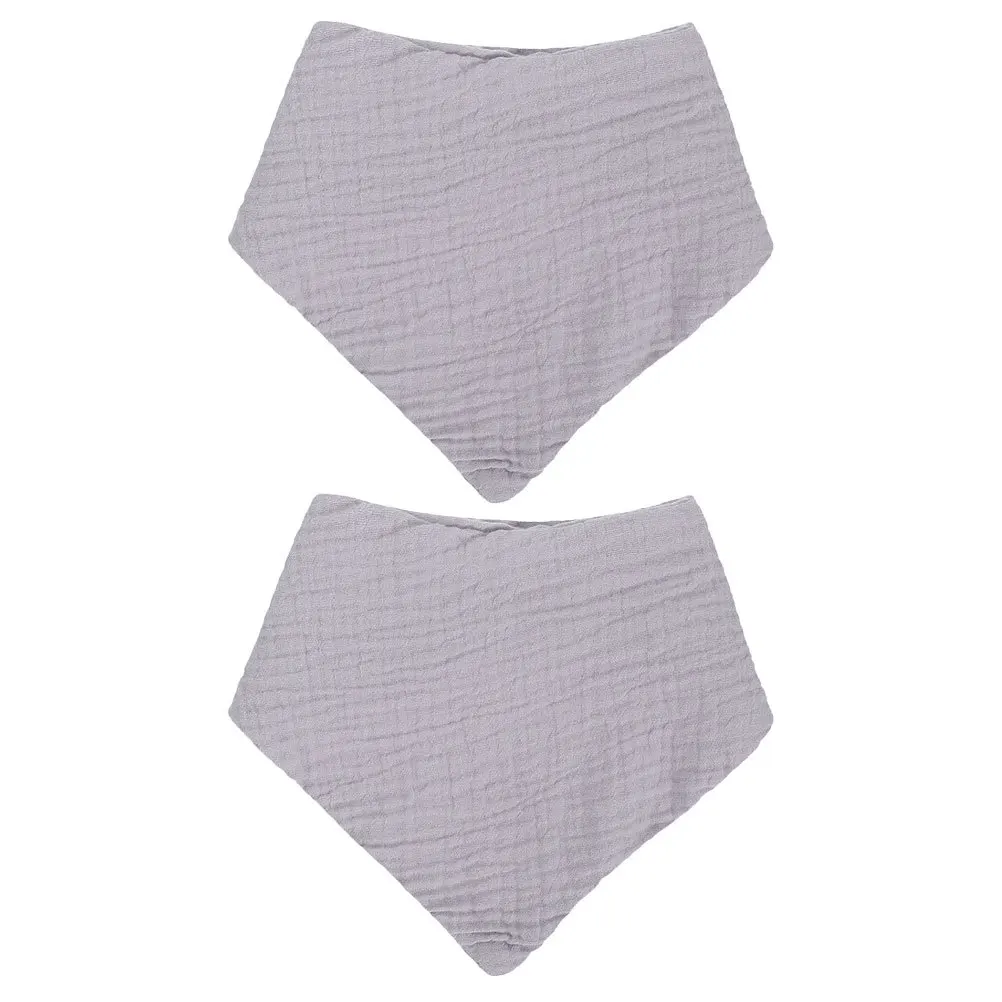 2Pcs Thick Cotton Baby Bibs Drool Triangle Infant Feeding Bibs Toddlers Eating Supplies Baby Bib Toddler Eating Supplies