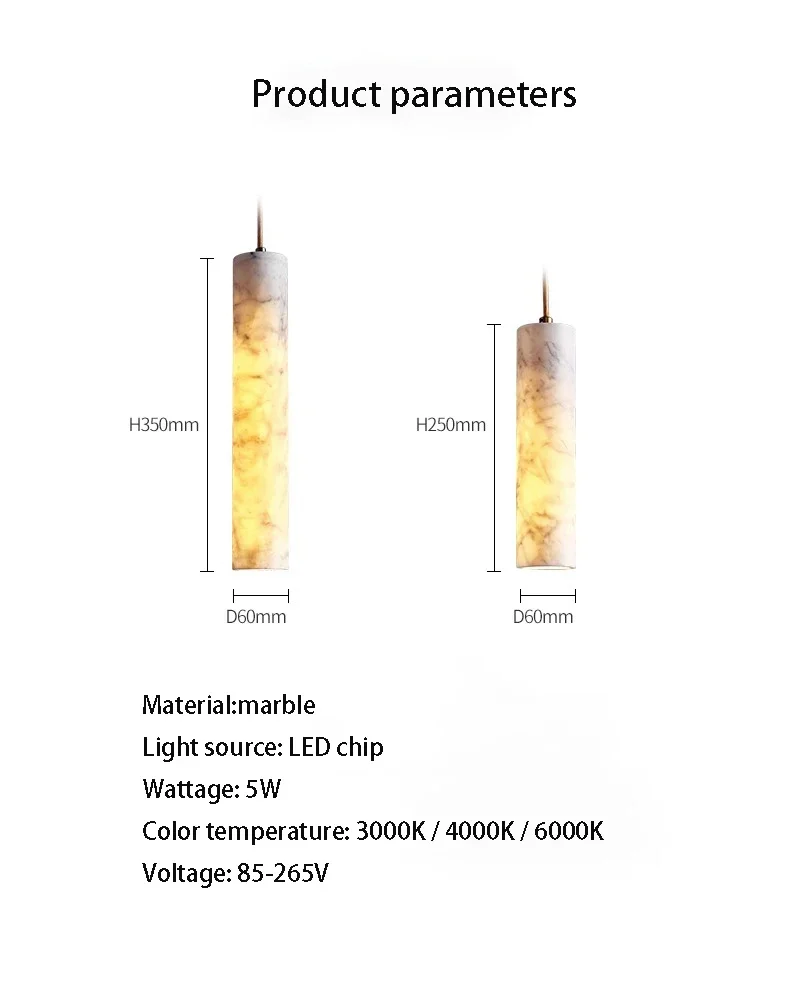 Imagem -06 - Lâmpada Pingente de Mármore Led Luz de Tira Longa Restaurante Bar Balcão Luxo Luz Arte Cabeceira do Quarto Iluminação Estilo Creme