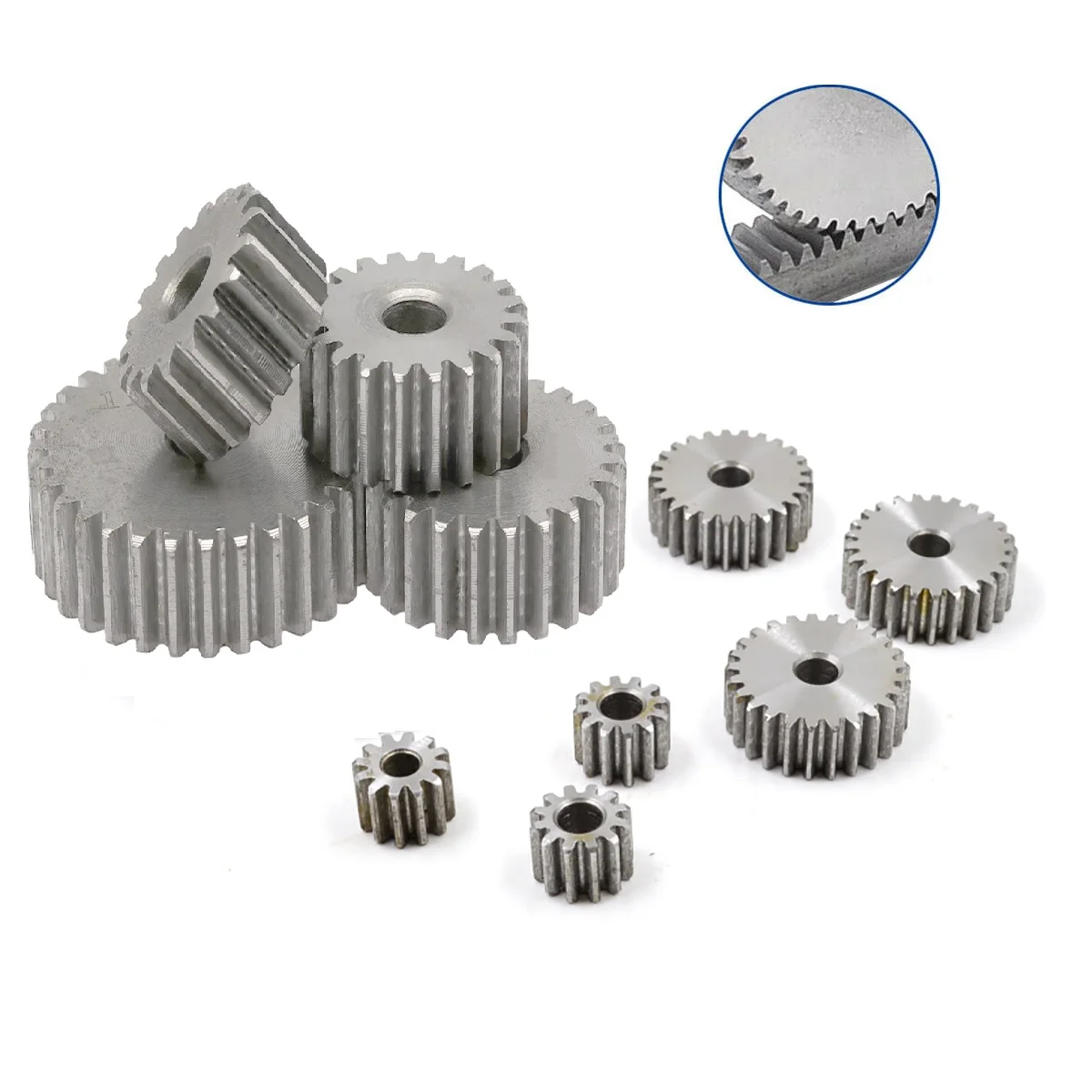 1 Pz 100T 120T Modulo 1 Ingranaggio Cilindrico Ingranaggio Motore 1M 45 # Foro Dell'ingranaggio Di Trasmissione Meccanica CNC In Acciaio 8/10/12/14/15 Mm - Foto 2