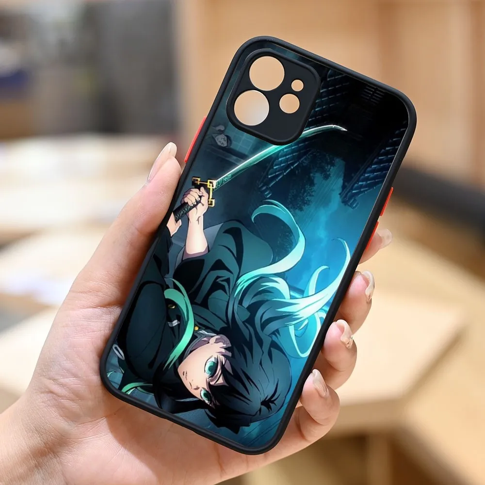 M-Muichiro Tokito Demon Slaye Phone Case For Iphone 11 13 14 Pro Max 7 8 Plus X Xr Xs Max Se2020 12mini Cover Case