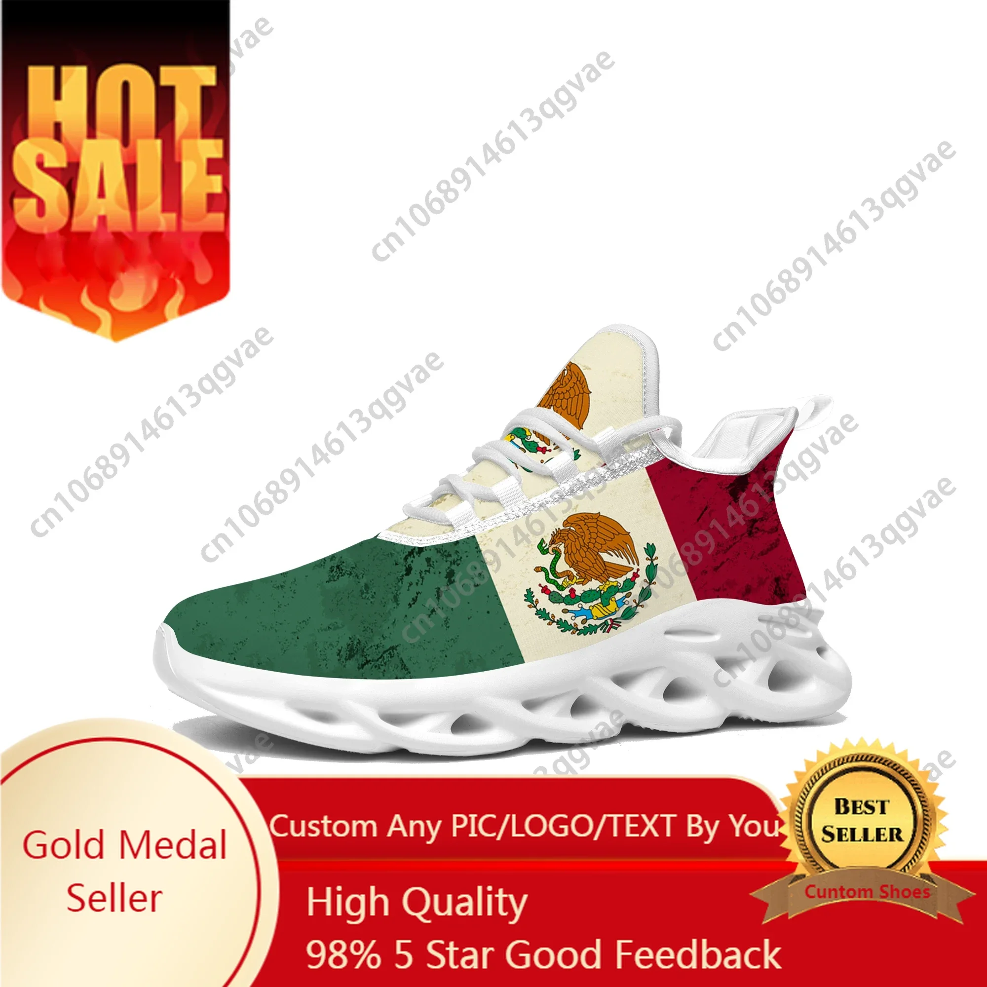 

Mexican Flag Flats Sneakers Mens Womens Mexico Pop Sports Running High Quality Sneaker Lace Up Mesh Footwear Tailor-made Shoe