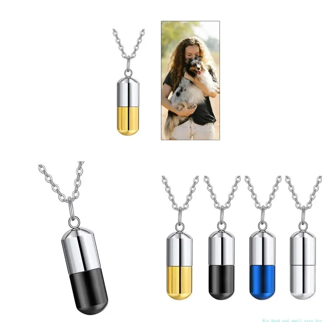 581C Memorial Cremation Urn Jewelry Pet Cremation Jewelry Ashes Necklace