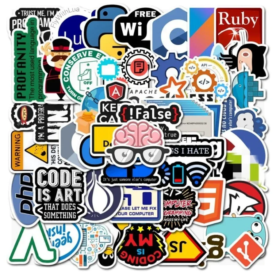 Game & Hacker Computers Stickers Programmeerstickers Cadeau voor ontwikkelaars Coders Programmeurs Cybersecurity-stickers voor laptops
