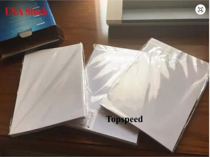 A4 Size 0.76mm PVC ID Card Making Material Blank Inkjet Sheets for Membership Card 50Sets