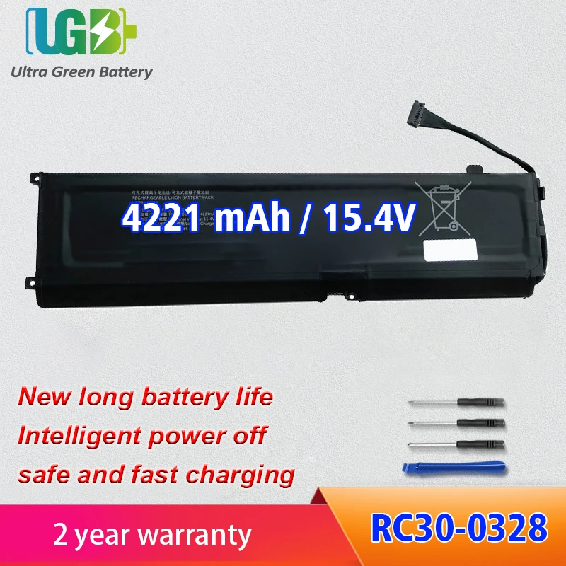 UGB New RC30-0328 Laptop Battery For Razer Blade 15 2020 RZ09-0328 RZ09-0330X RZ09-03304X RZ09-03305X 4ICP5/46/108 4221MAH