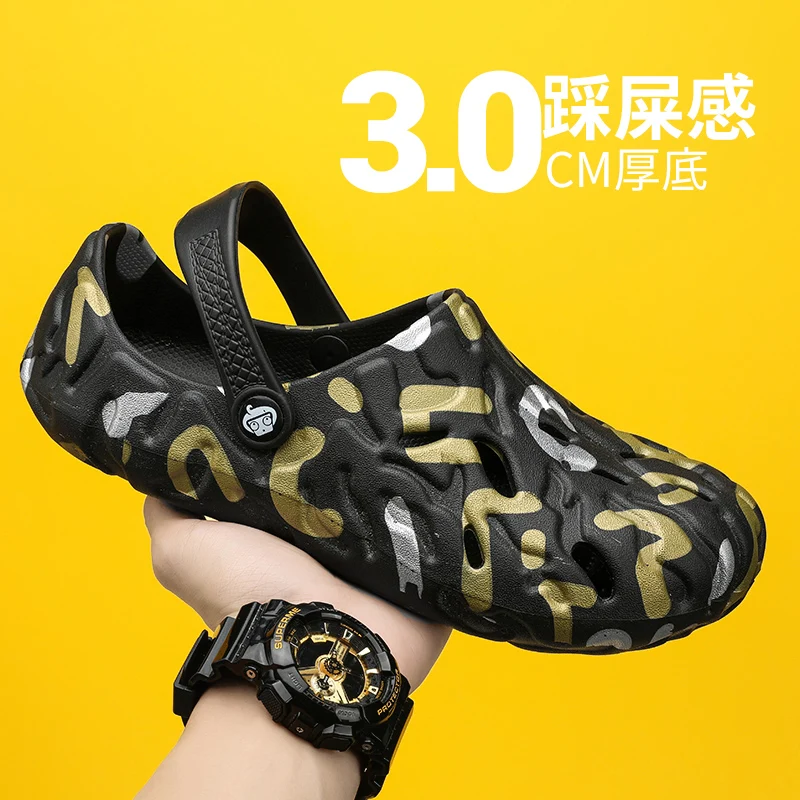 Mens Platform Sandals For Men Summer 2023 Beach Shoes Non-Slip EVA Slippers Foam Male Outdoor Casual Man Luxury Sandal Water New