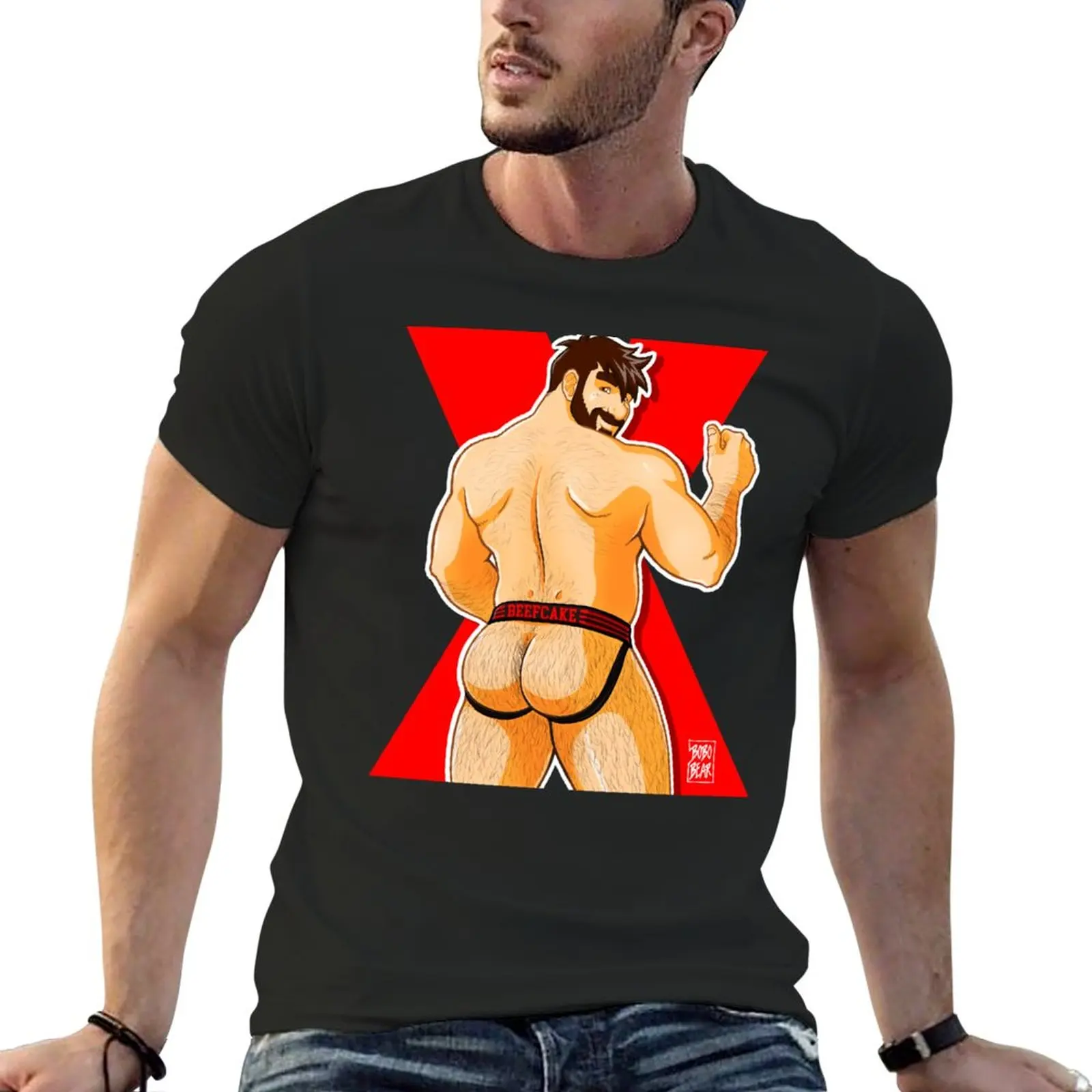 

New ADAM LIKES JOCKSTRAPS - RED T-Shirt anime t shirts animal prinfor boys graphic tee shirt Men's cotton t-shirt
