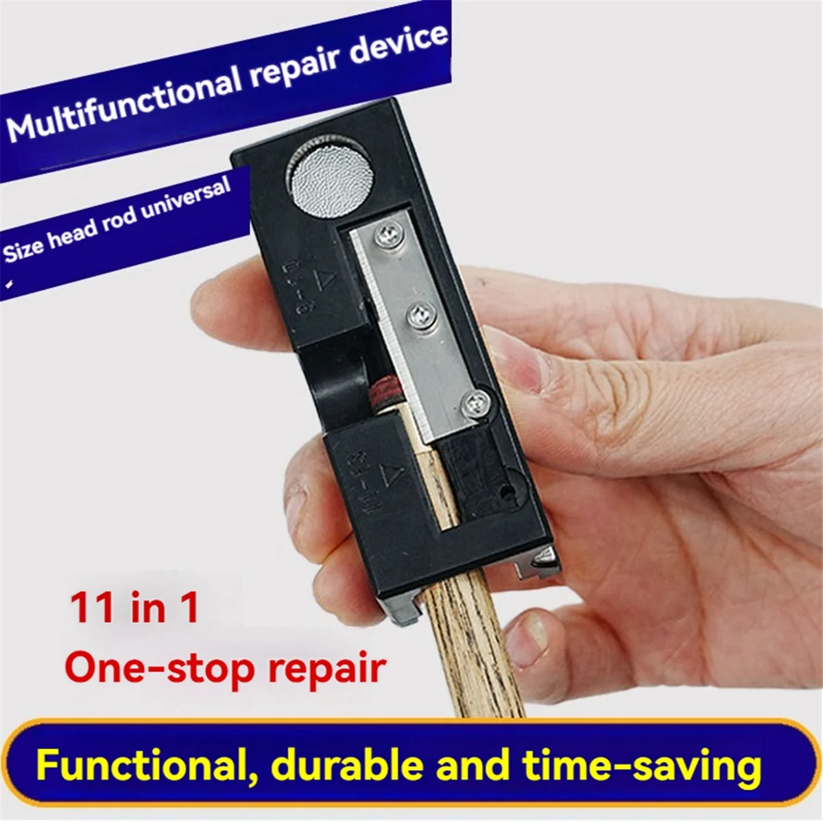 N18R Billiard Cue Repair Equipment Billiard Cue Tip Shaper Repair Kit Repair Equipment Billiard Cue Tip Repairer