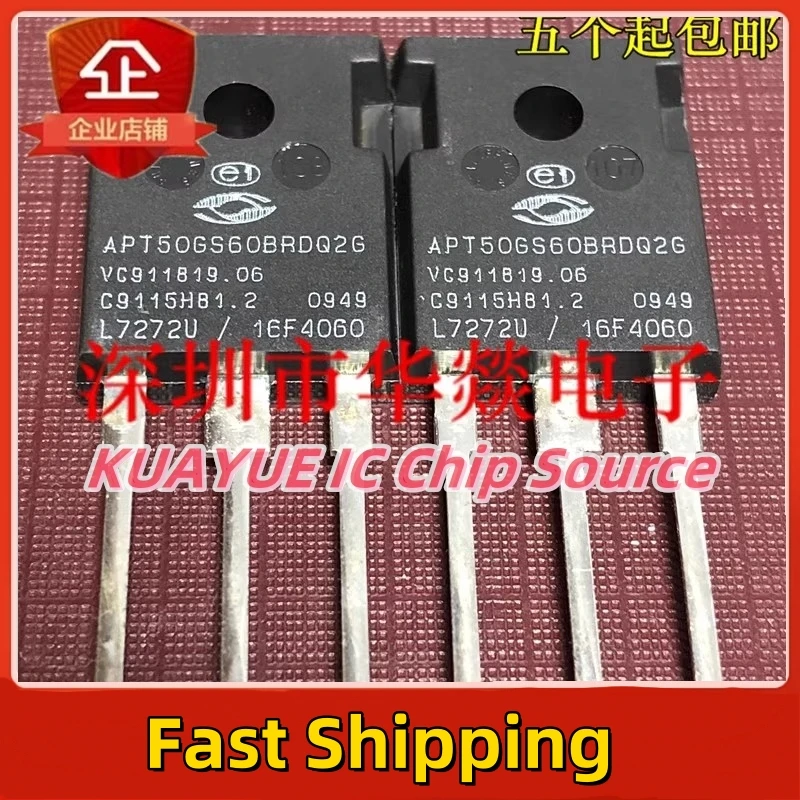 10PCS-30PCS  APT50GS60BRDQ2G   TO-247  600V  50A  Fast Shipping Quality Guarantee