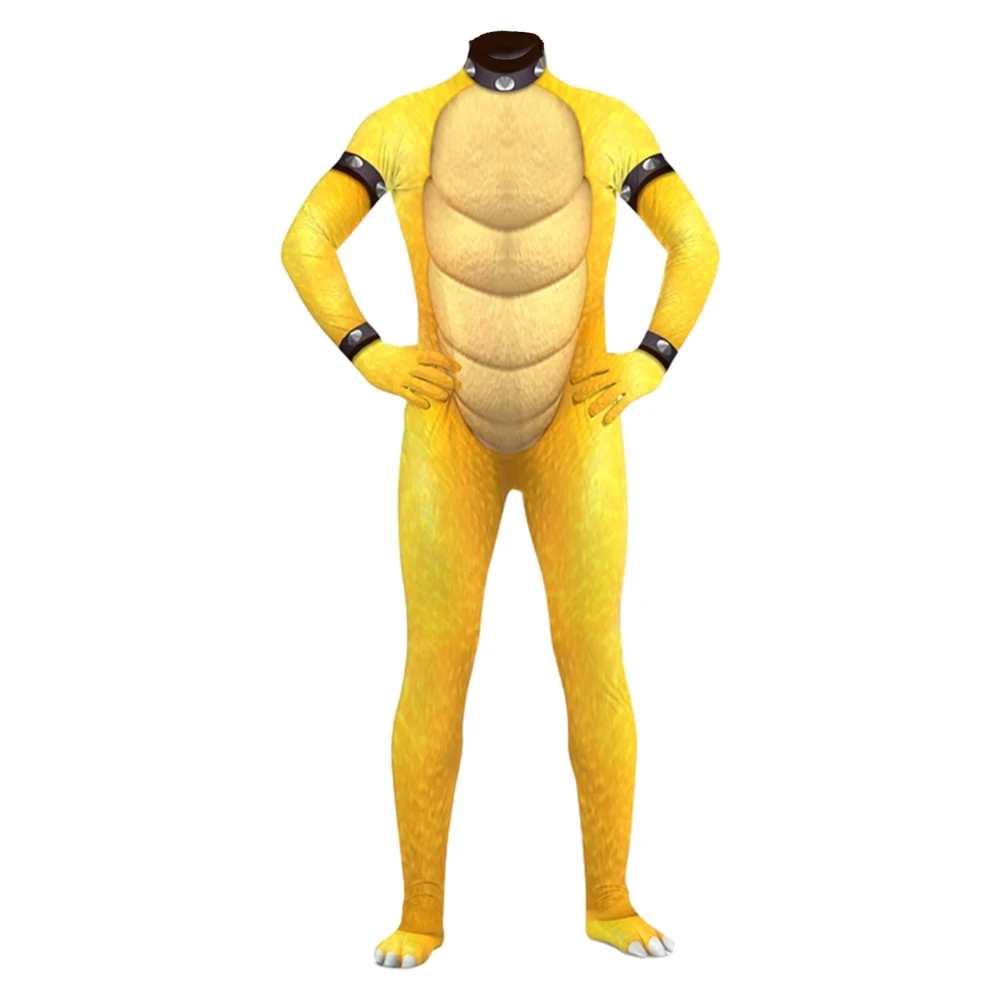 Yoshi Cosplay Bowser Kostüm Erwachsene Männer Frauen Fantasie Overall Spiel Rollenspiel Outfits Halloween Karneval Verkleidung Party Anzug