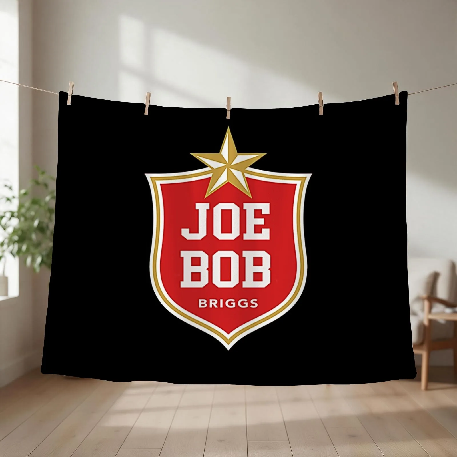New Joe Bob Lone Star Drive-In T-Shirt Throw Blanket couch cozy soft plush fuzzy picnic outdoor blanket