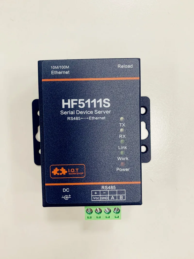 Servidor de porta serial industrial rs485 ao dispositivo hf5111s do servidor do conversor de transmissão dos ethernet iot apoio modbus tcp