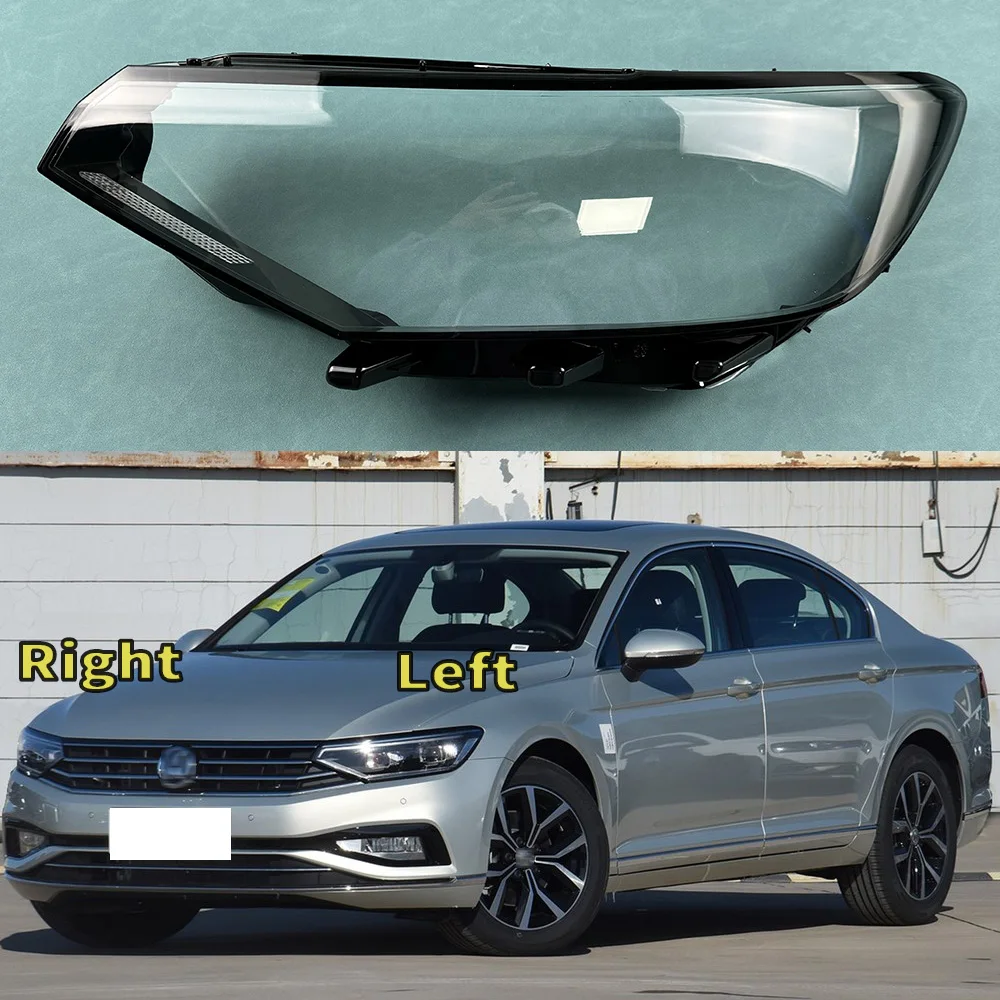 

For Volkswagen VW Magotan Passat B8.5 2020 2021 2022 Low Front Headlight Cover Shade Lampshade Lens Headlamp Shell Plexiglass