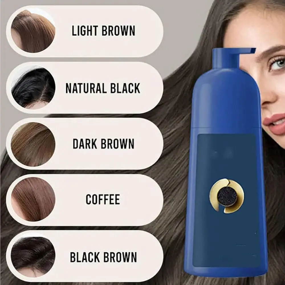 500ml Caviar Protein Hair Dye Smoothing Nourishing Color Hair Cream Gray White Hair Color Treatment Plant Haircoloring Cream