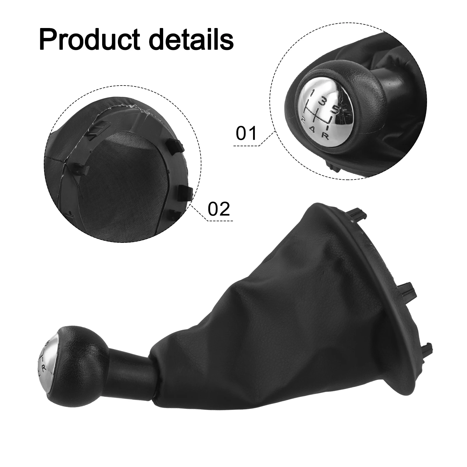 

Удобные обогреватели для ног, черный 5-скоростной рычаг переключения передач, OEM-совместимый пластиковый материал, зимняя помощь, салон автомобиля