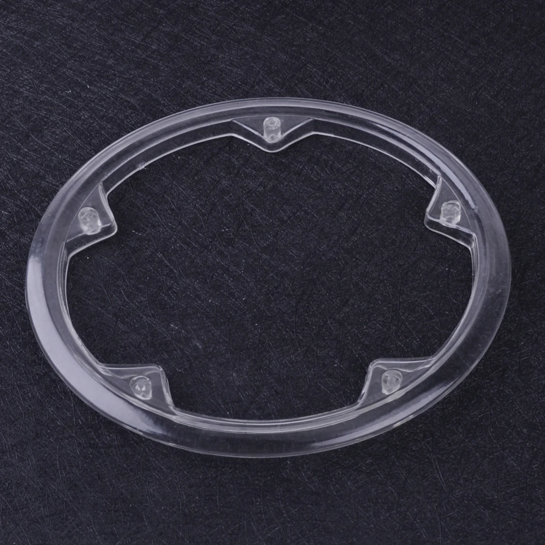 Clear 5 Holes Plastic Road Bike Crankset Cap Protect Chain Wheel Cover Guard